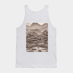 chinese town painting Tank Top